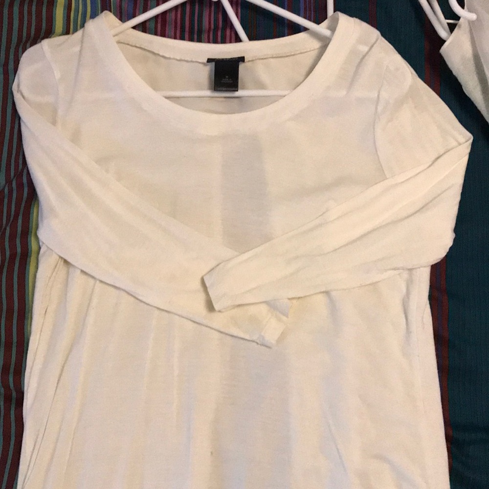 Cream, light weight, 3/4 blouse